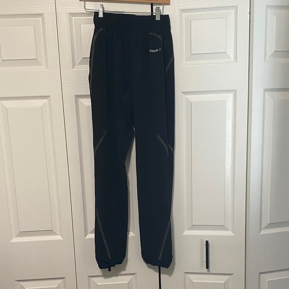 Gym shark Black Joggers with Gray Accents